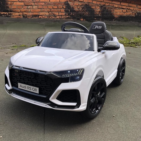 Продукт Акумулаторен джип  Audi RS Q8 12V с меки гуми и кожена седалка - 0 - BG Hlapeta